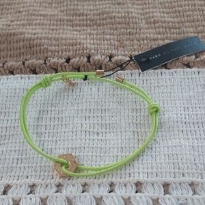 Marc Jacobs Lime Green Bracelet with Gold Accents